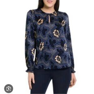 Ted Baker Blue Long Sleeve Cuffed Blouse